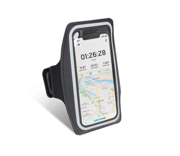 Brassard noir de téléphone parfait pour aller courir