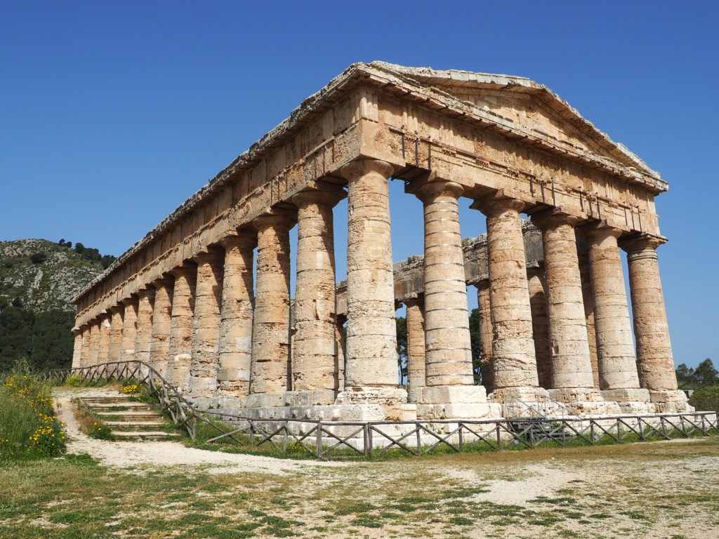 Vacance en sicile, trapani, temple segeste
