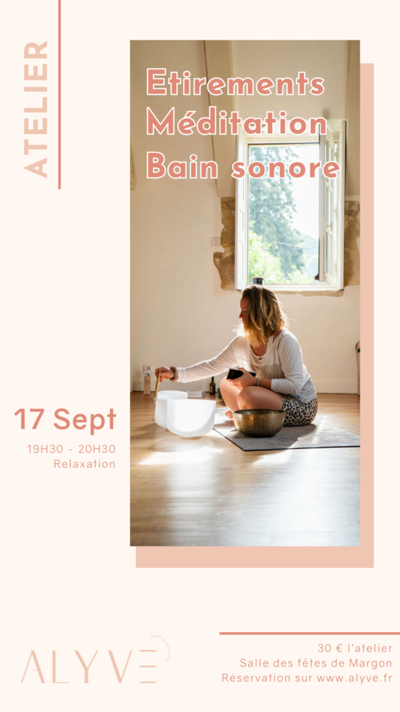affiche pour un atelier relaxation dans le perche